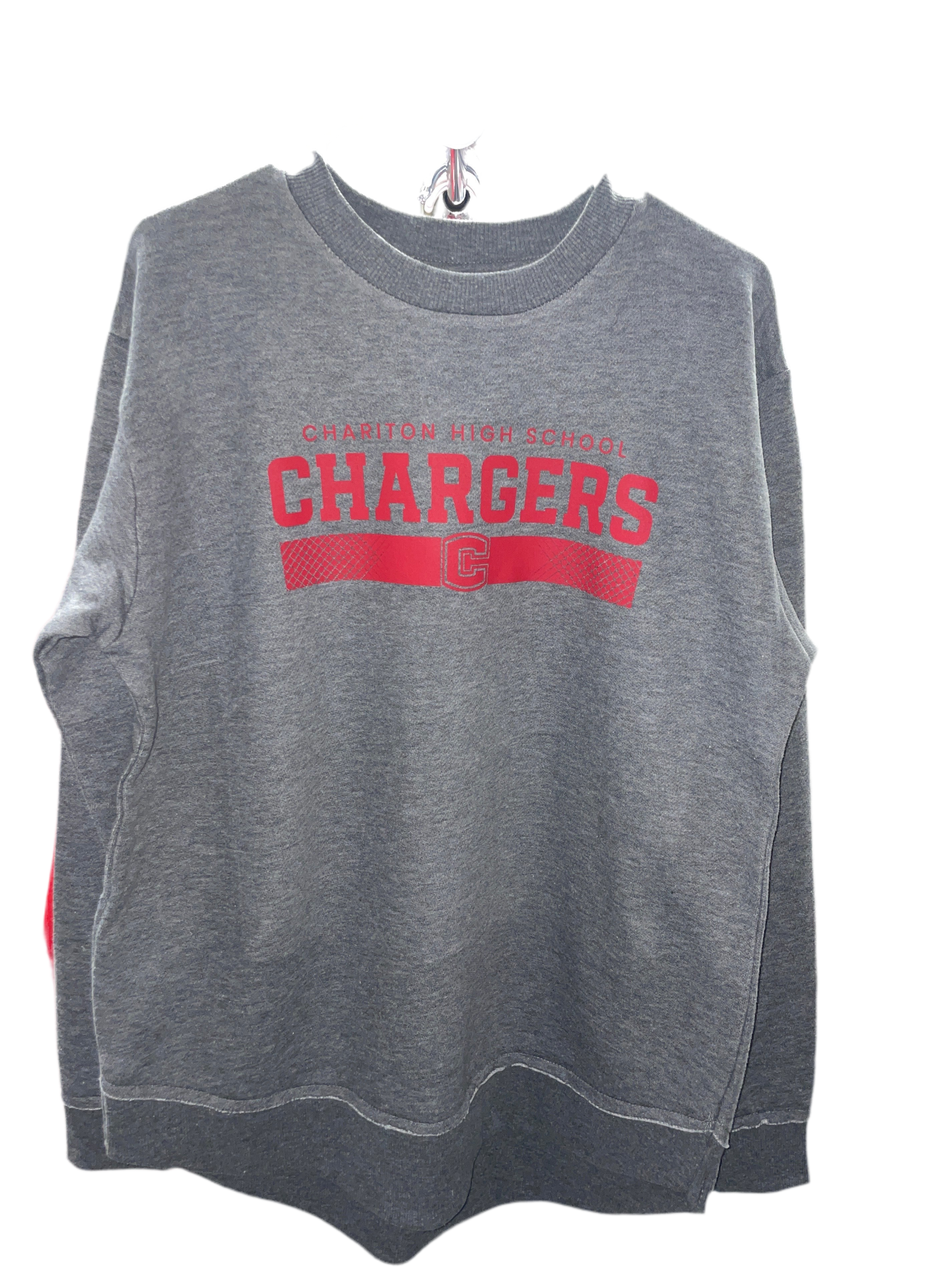 Gray Oversized Crewneck