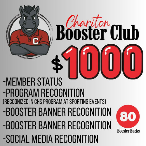 $1000 BOOSTER MEMBERSHIP