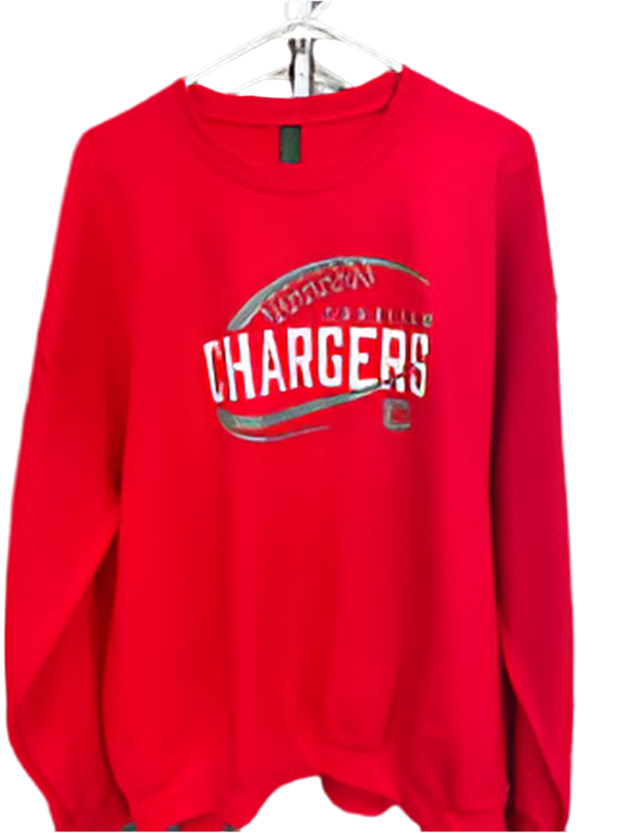 Red Crewneck Football