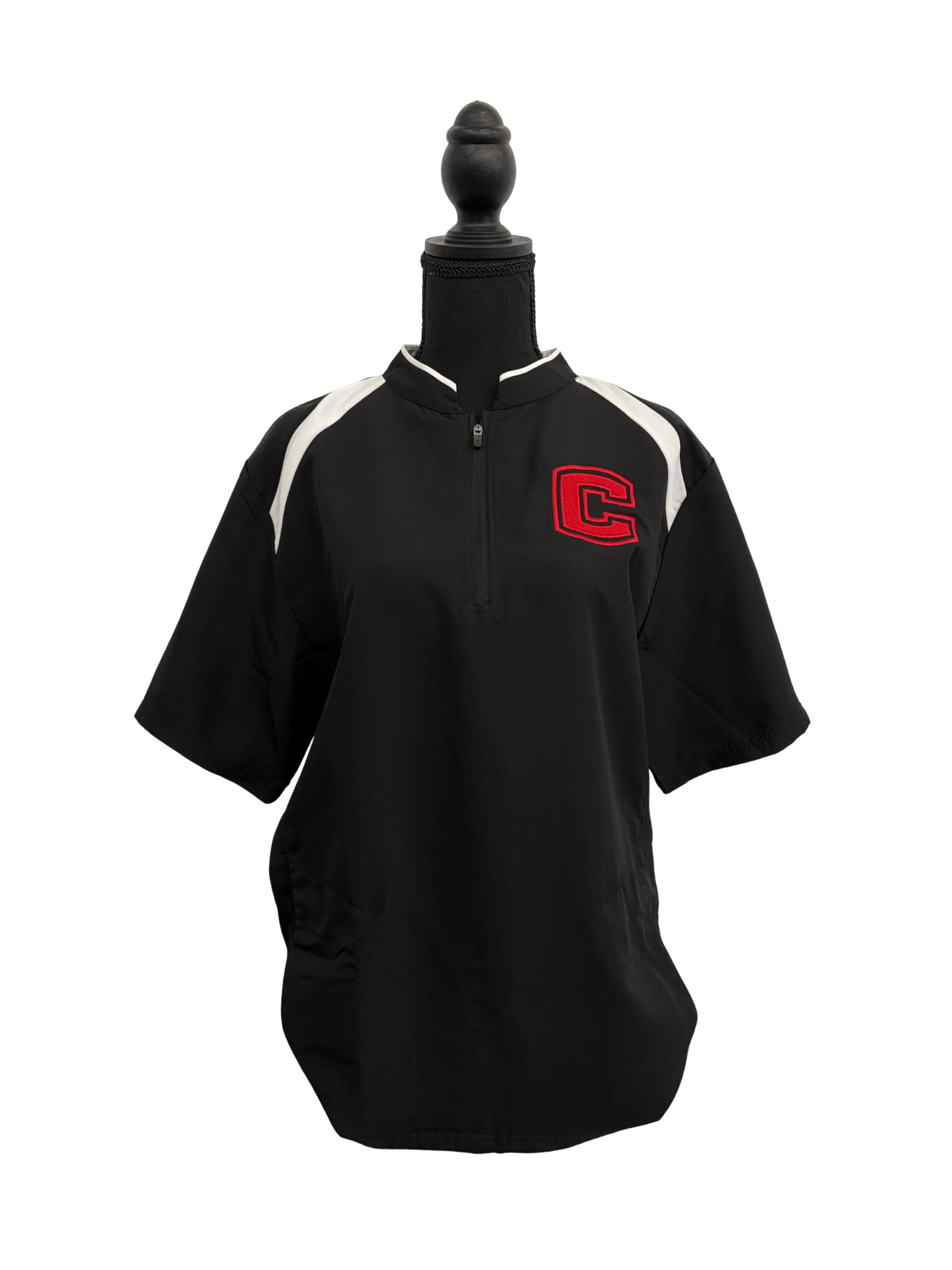 Black Short Sleeve Windbreaker