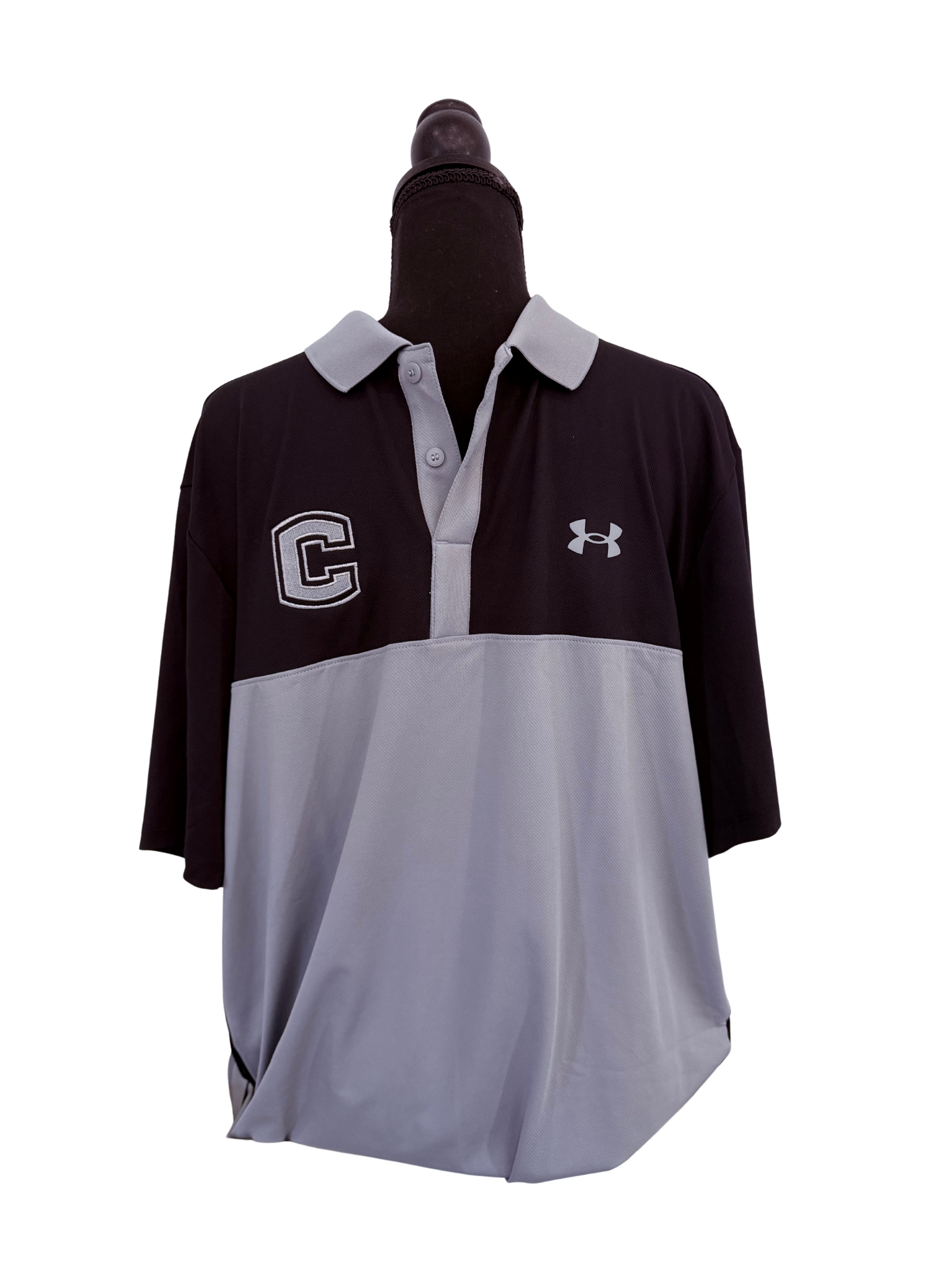 Dark Gray Polo (black chest, black sleeves)