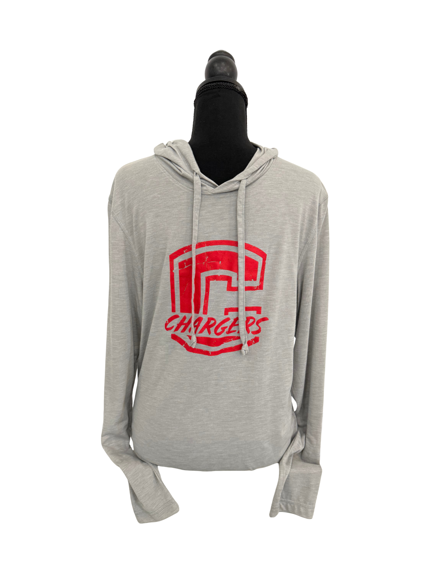 Gray Long Sleeve Shirt (with hood) POLY