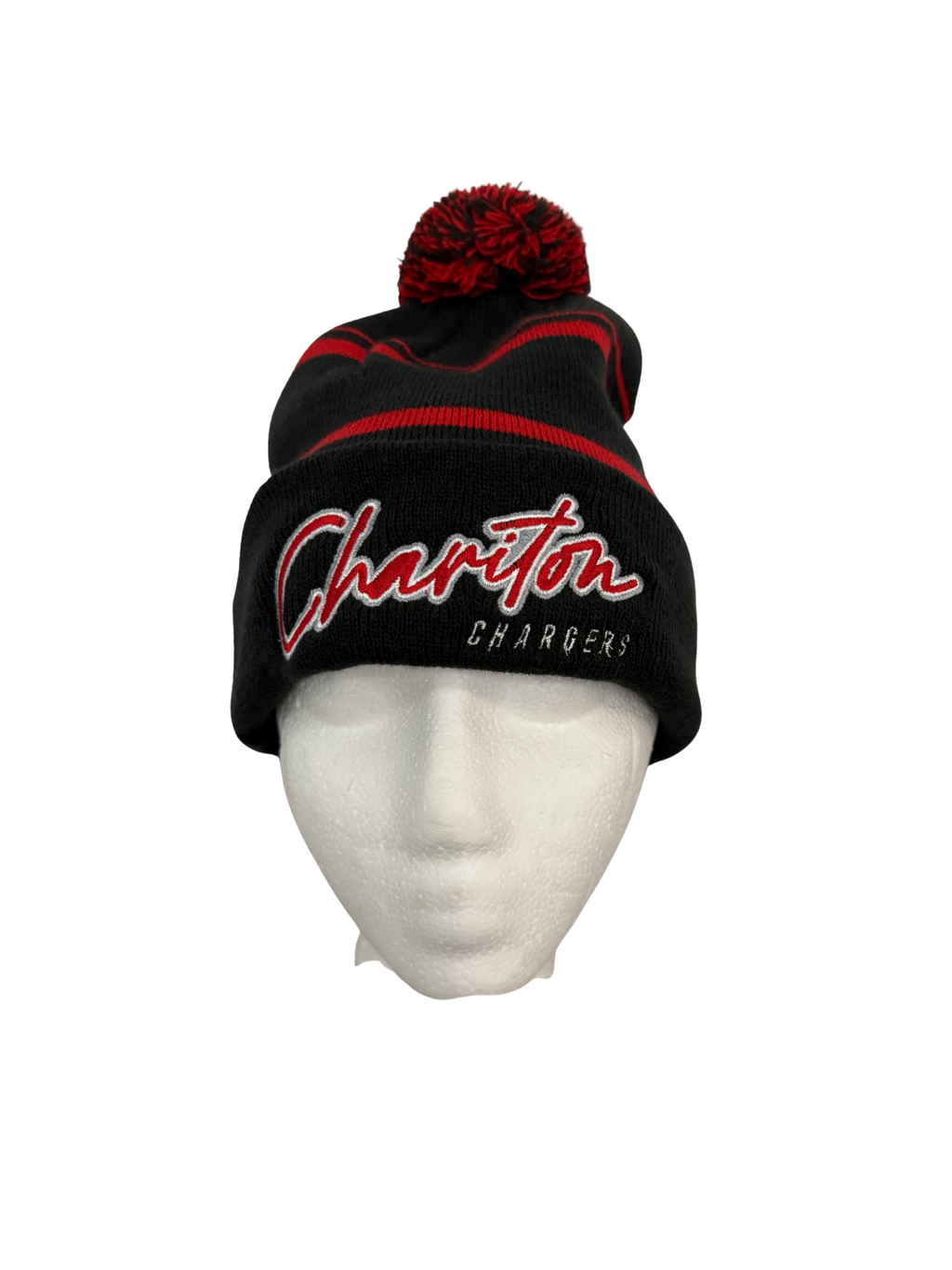 Black Stocking Cap with Ball