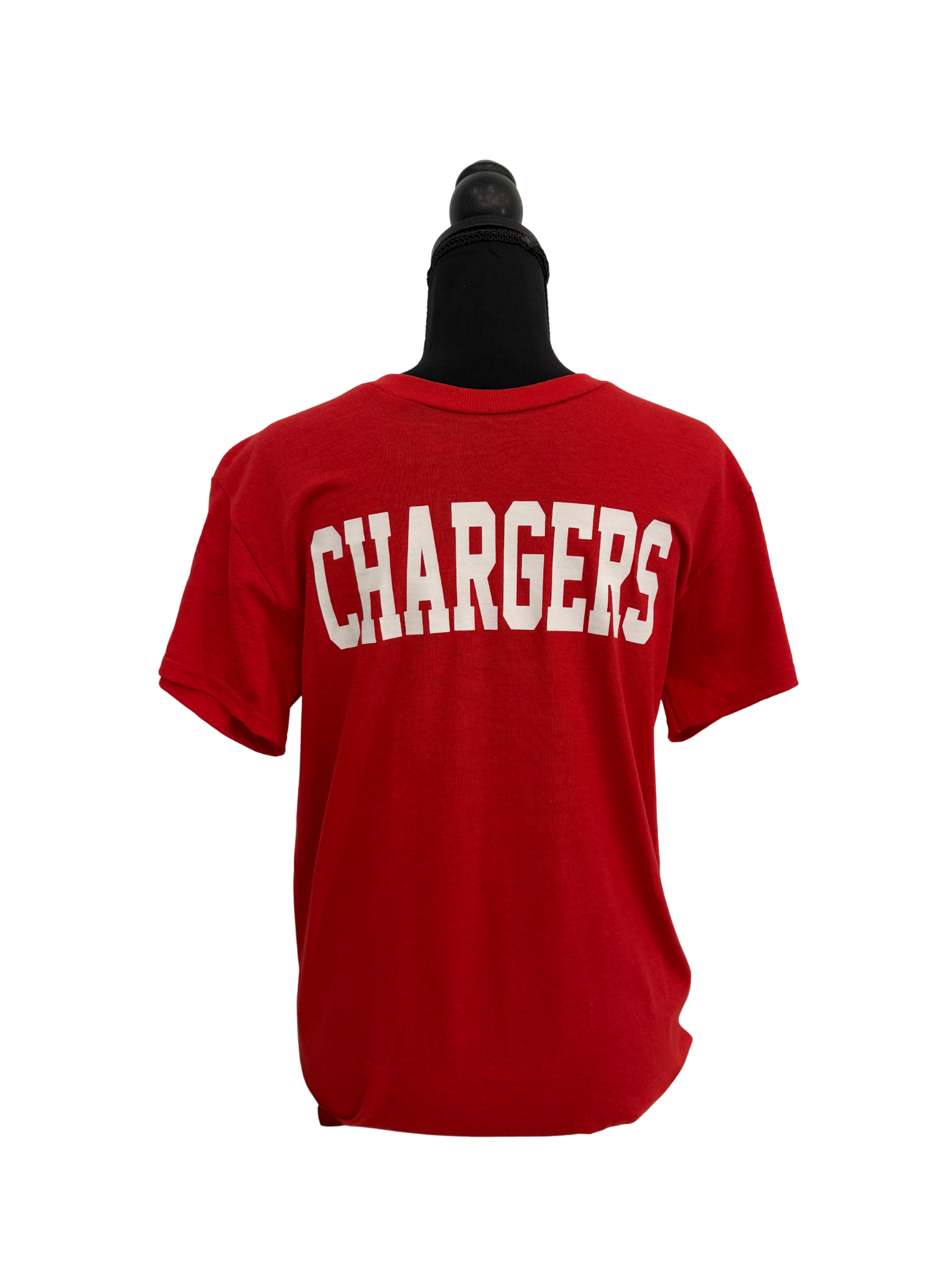 Red Short Sleeve T-Shirt (white chargers)