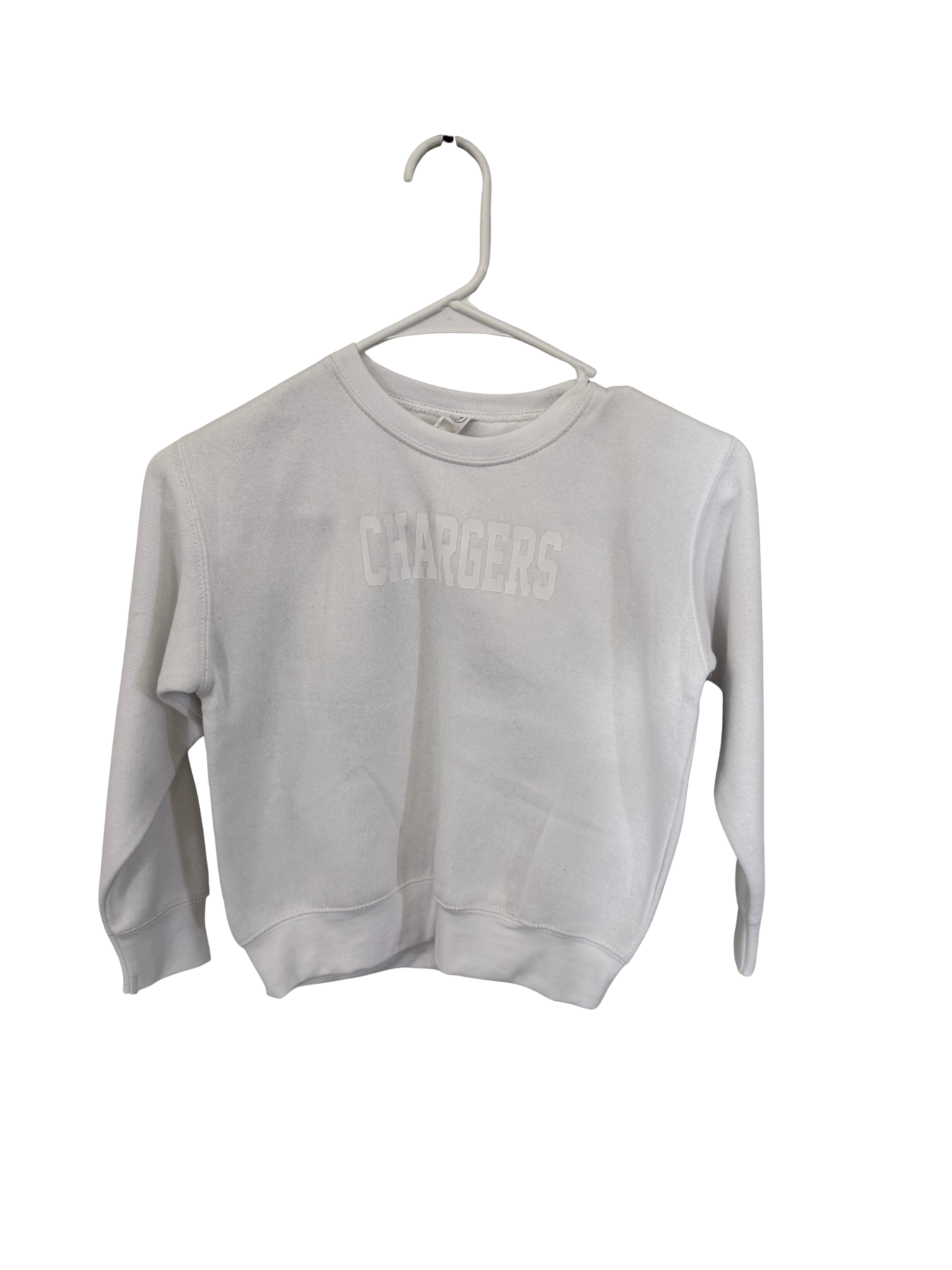 Youth White Crewneck