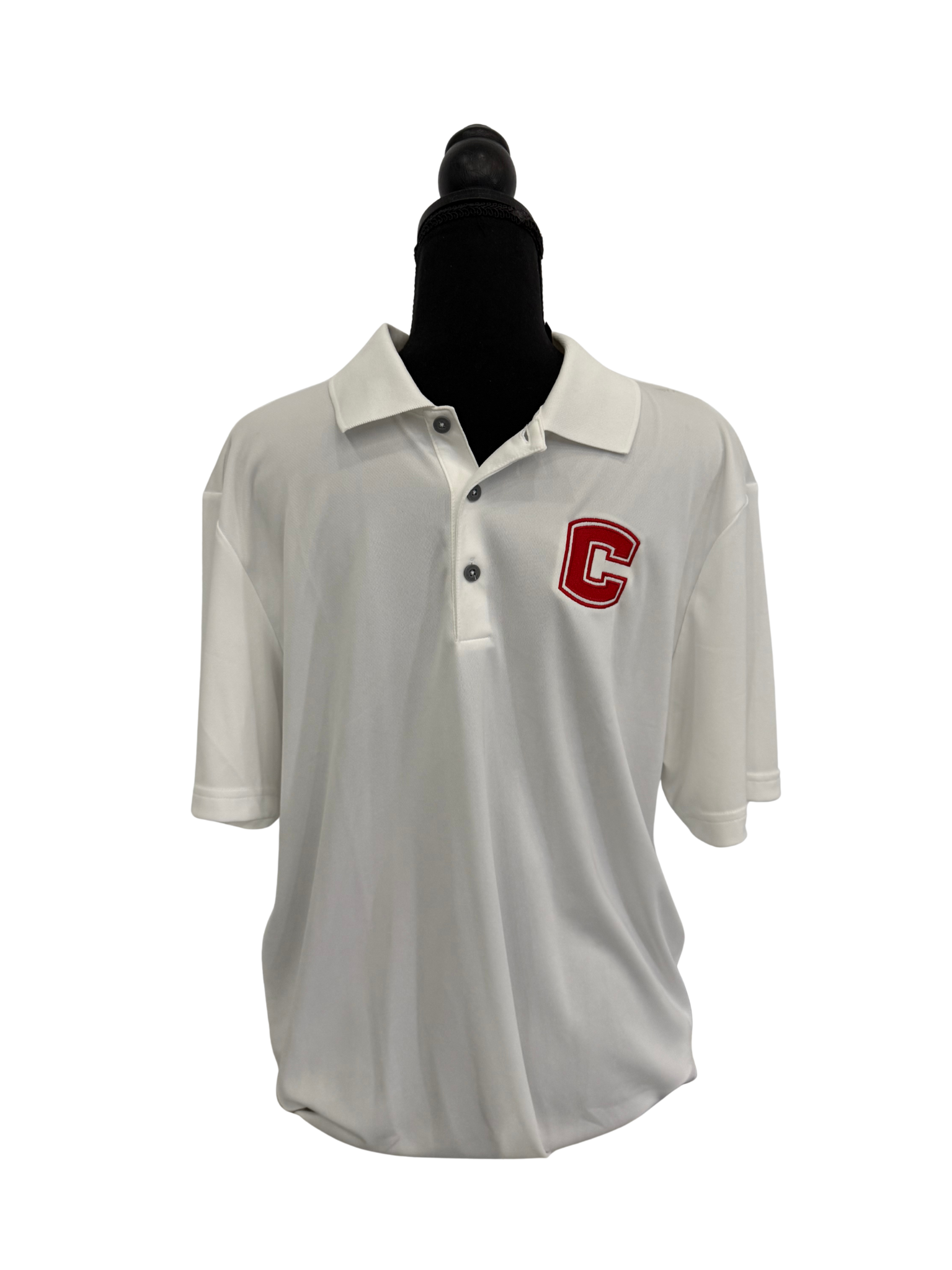 White Short Sleeve Polo (ADIDAS)